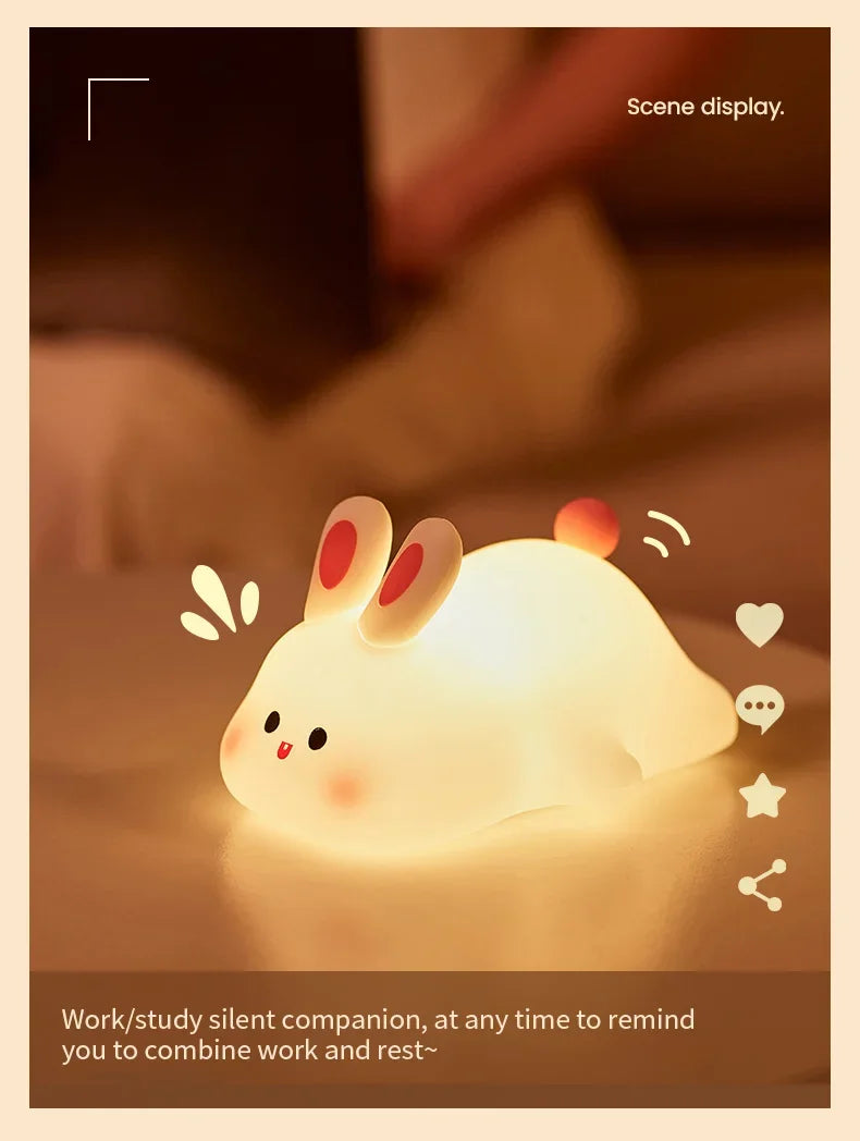 Cute Rabbit LED Night Light for Kids ATHLEXES