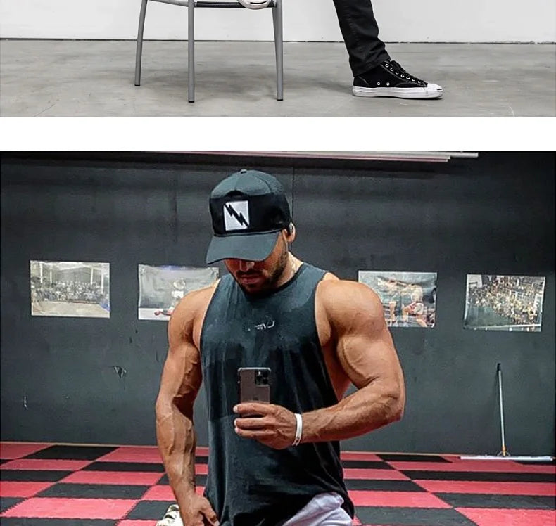 Men's Summer Cotton Gym Tank Top for Fitness ATHLEXES