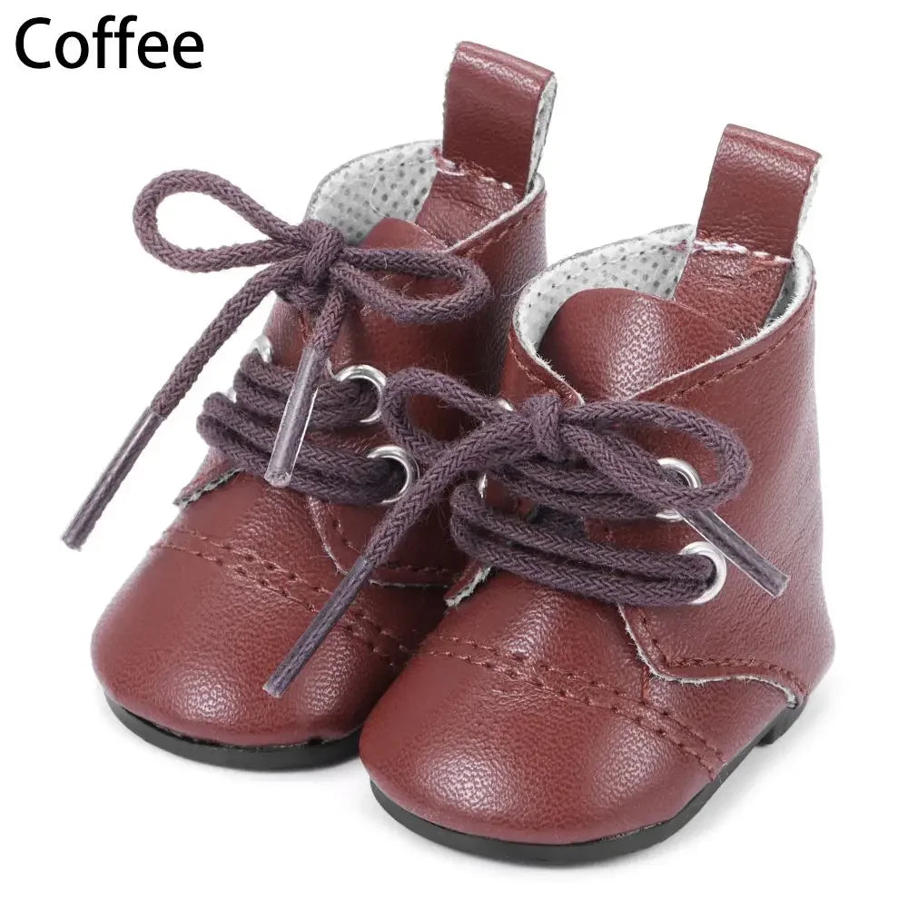 Mini Doll Boot Shoes for 20cm Plush Dolls - Stylish 5-5.5cm Accessories ATHLEXES