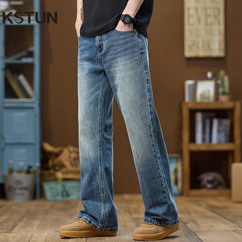 KSTUN Classic Bootcut Denim Jeans for Men ATHLEXES