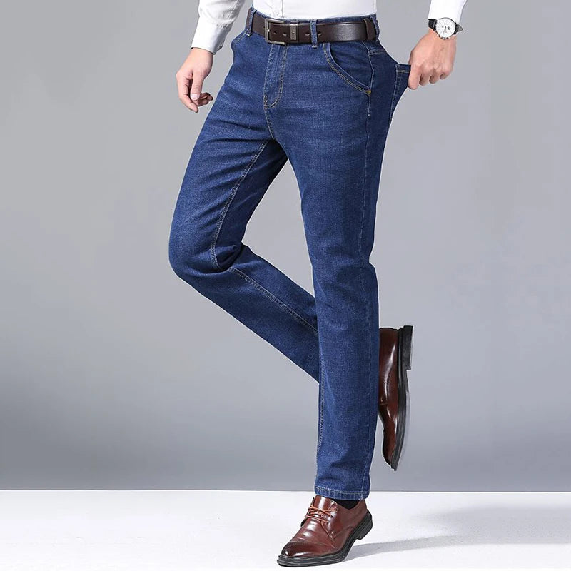 2024 Elite Stretch Loose Fit Denim Trousers for Men ATHLEXES