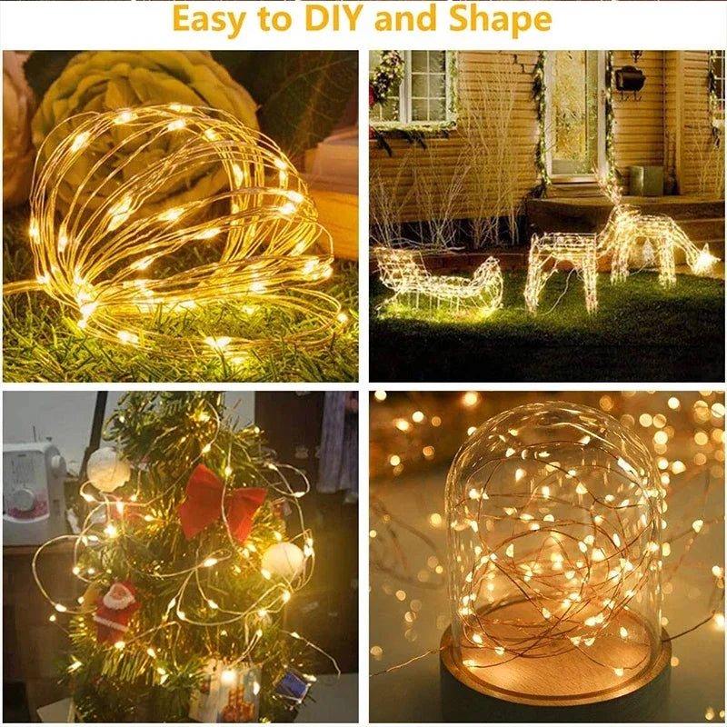 FairyGlow 3M LED Curtain String Lights USB Decor ATHLEXES