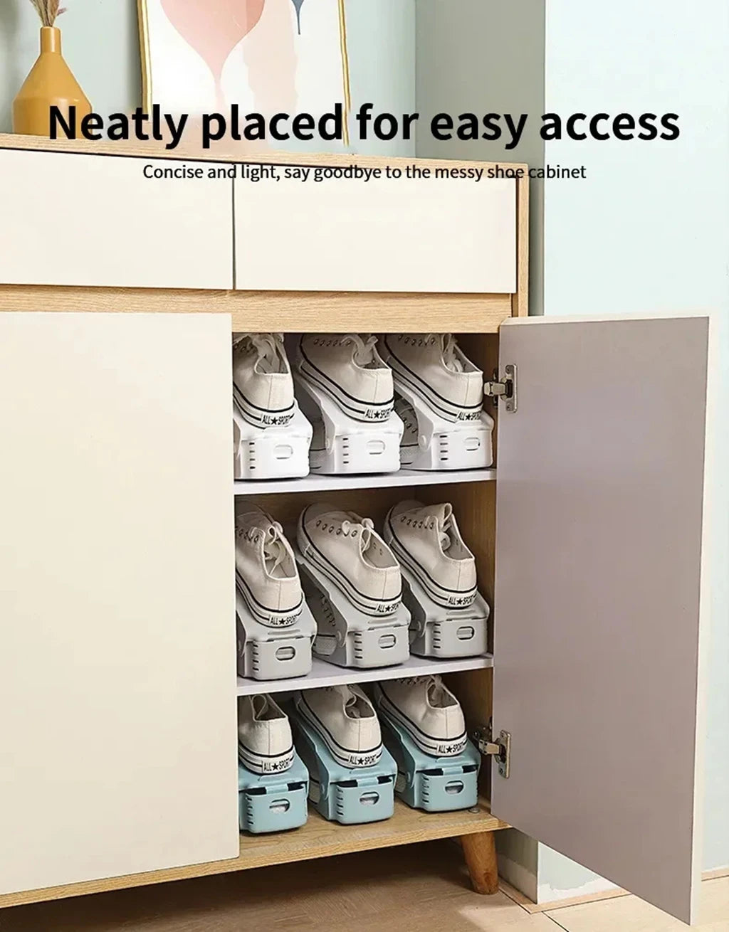 Double-Layer Adjustable Shoe Rack Organizer ATHLEXES