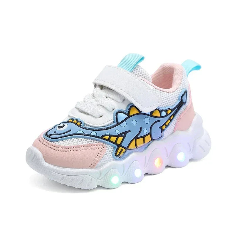 GlowStep Kids LED Cartoon Sneakers ATHLEXES