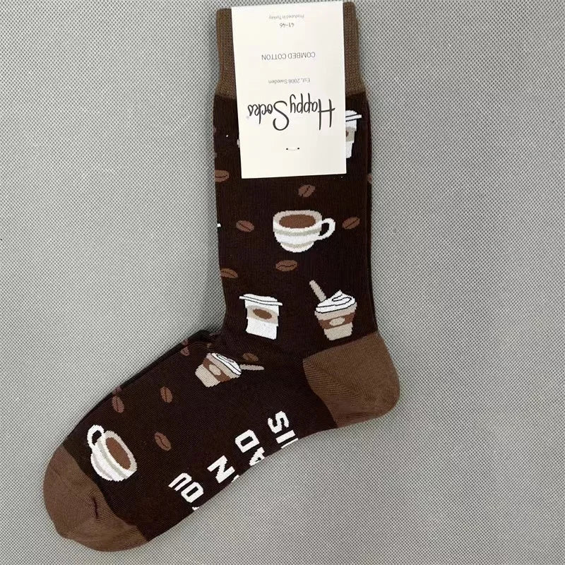 Happy Socks Men's Diamond Check Crew Socks for All Seasons ATHLEXES
