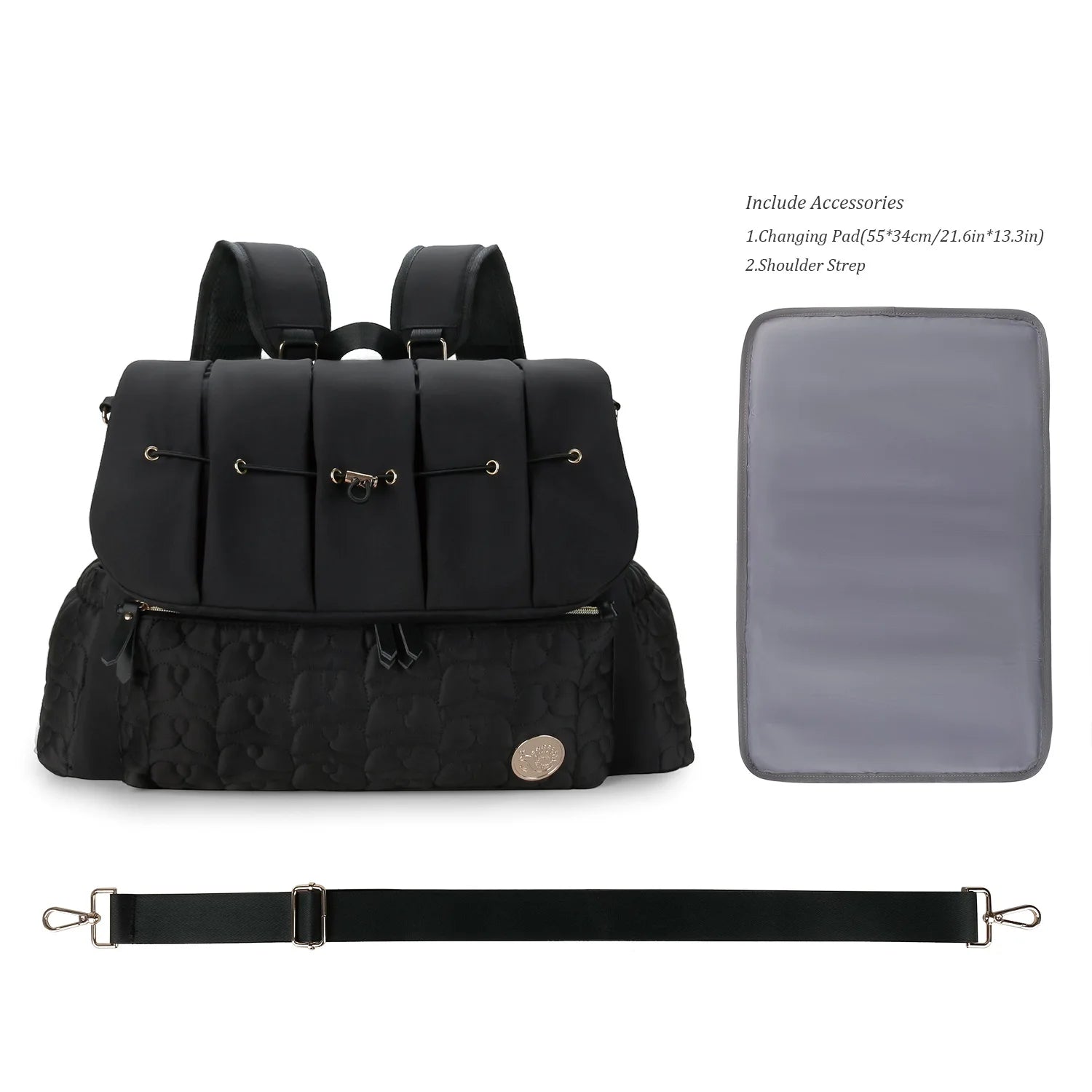 ChicBaby Waterproof Diaper Backpack with Changing Pad ATHLEXES