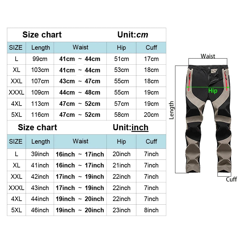 TRVLWEGO Outdoor Quick-Drying Pants for Men ATHLEXES