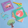 Colorful Cartoon Paper-Cut Craft Book for Kids ATHLEXES