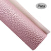 Elegant Pink Litchi Leather Vinyl Fabric Roll 30x132cm ATHLEXES