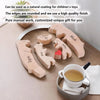 Personalized Wooden Bear Family Puzzle Decor Gift ATHLEXES