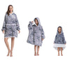 CozyNest Oversized Flannel Hoodie Blanket ATHLEXES