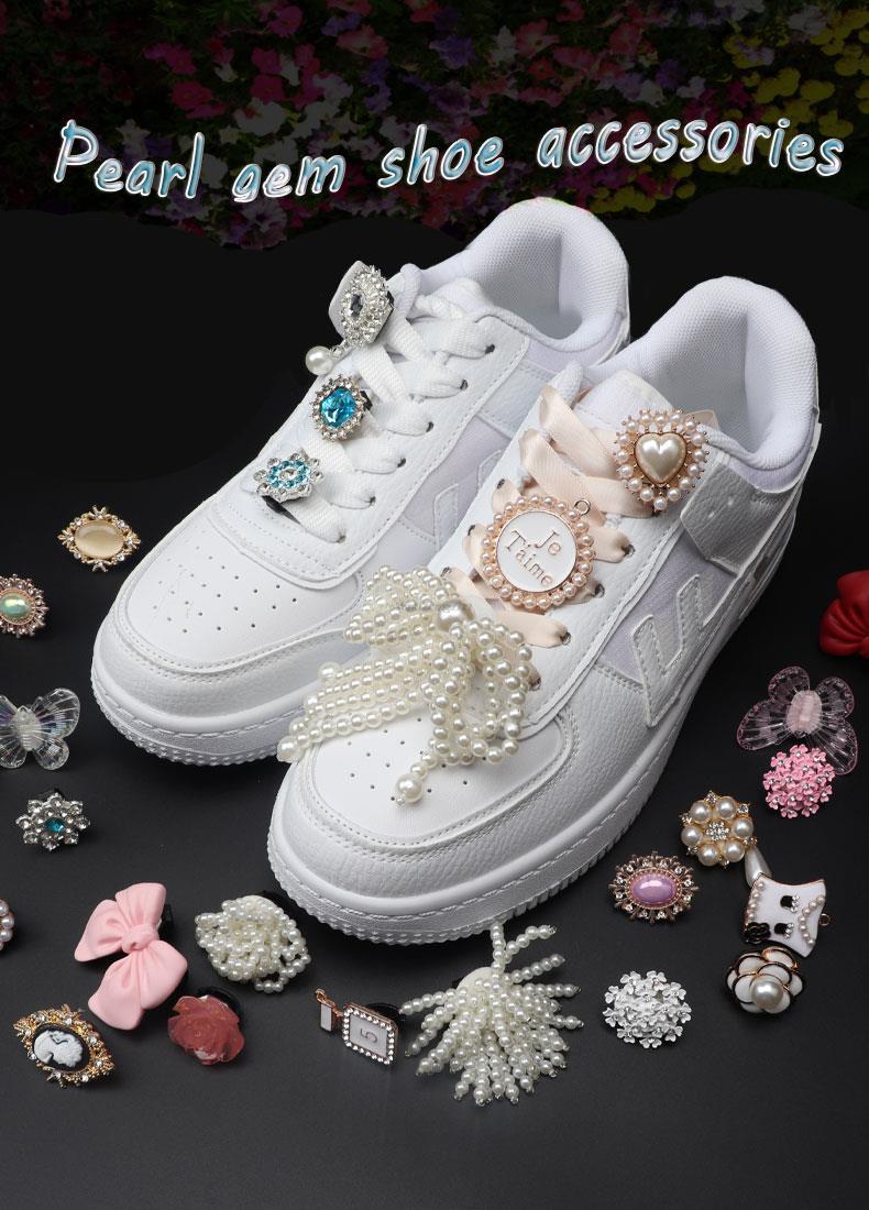 Chic Gemstone Shoe Charms for Sneakers Accessories ATHLEXES
