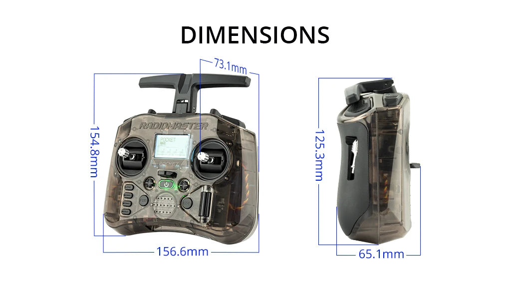 Radiomaster Pocket Gimbal Transmitter Remote ATHLEXES