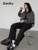 Korean Minimalist Oversized Button-Up Shirt for Women ATHLEXES