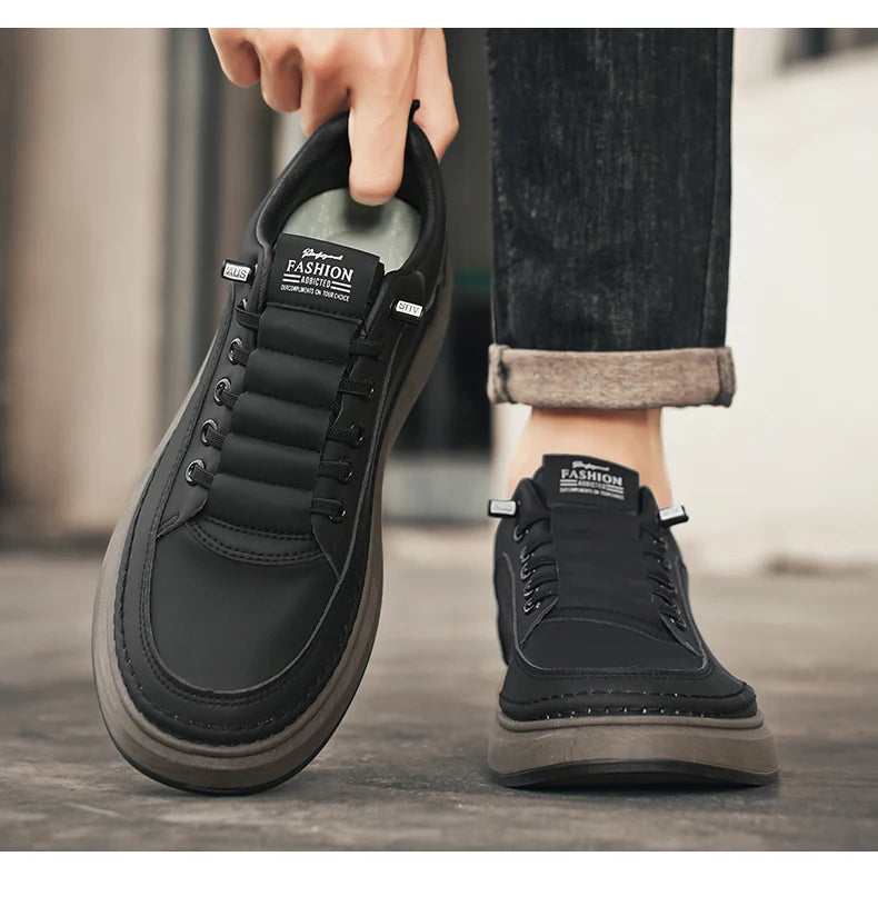 BreatheEasy Leather Casual Sneakers for Men ATHLEXES