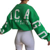 ChicStreet Trendy Oversized Letter Hoodie ATHLEXES