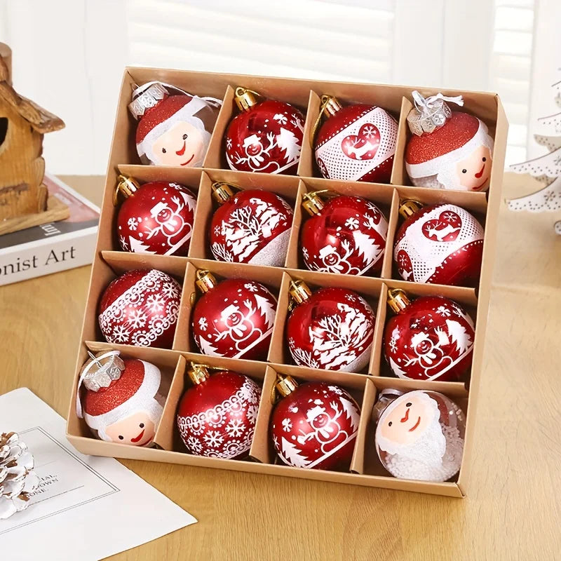 Festive 16pcs Christmas Ball Ornament Set ATHLEXES