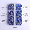 GlamCrystal 1540Pcs Hotfix Glass Rhinestones Set SS6-SS30 ATHLEXES