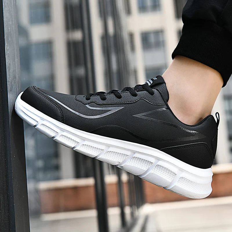 YRZL Black Waterproof Running Shoes ATHLEXES