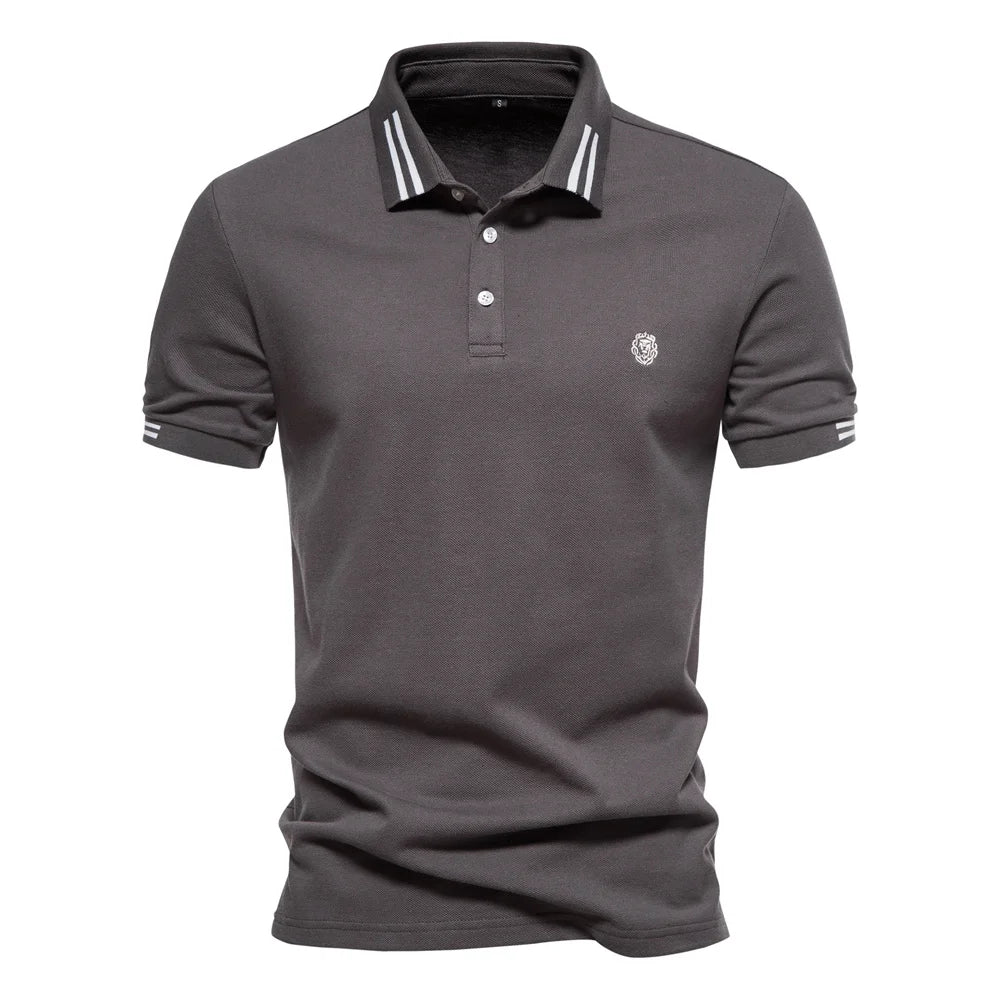 AIOPEON 100% Cotton Casual Men's Polo Shirt ATHLEXES