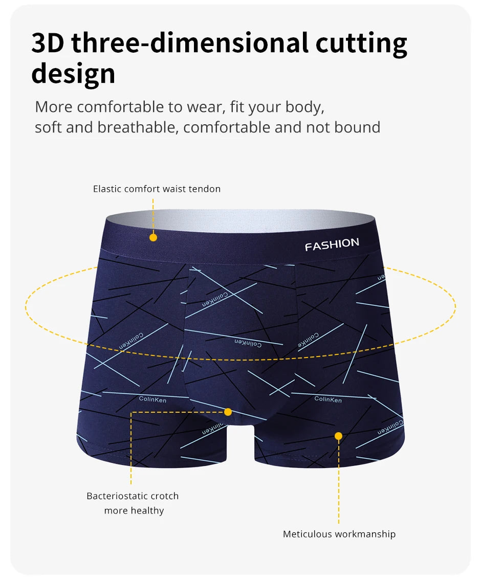 ComfortFit Men's Breathable Boxer Briefs 4 Pack ATHLEXES