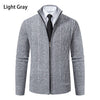 Velvet Warmth High Collar Cardigan for Men - Winter Knitwear ATHLEXES