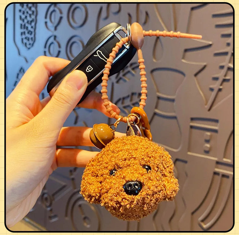 Plush Poodle Dog Keychain Charm for All ATHLEXES