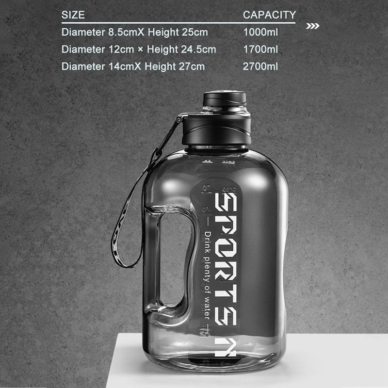 UltraHydrate 1.7L/2.7L Sports Water Bottle ATHLEXES