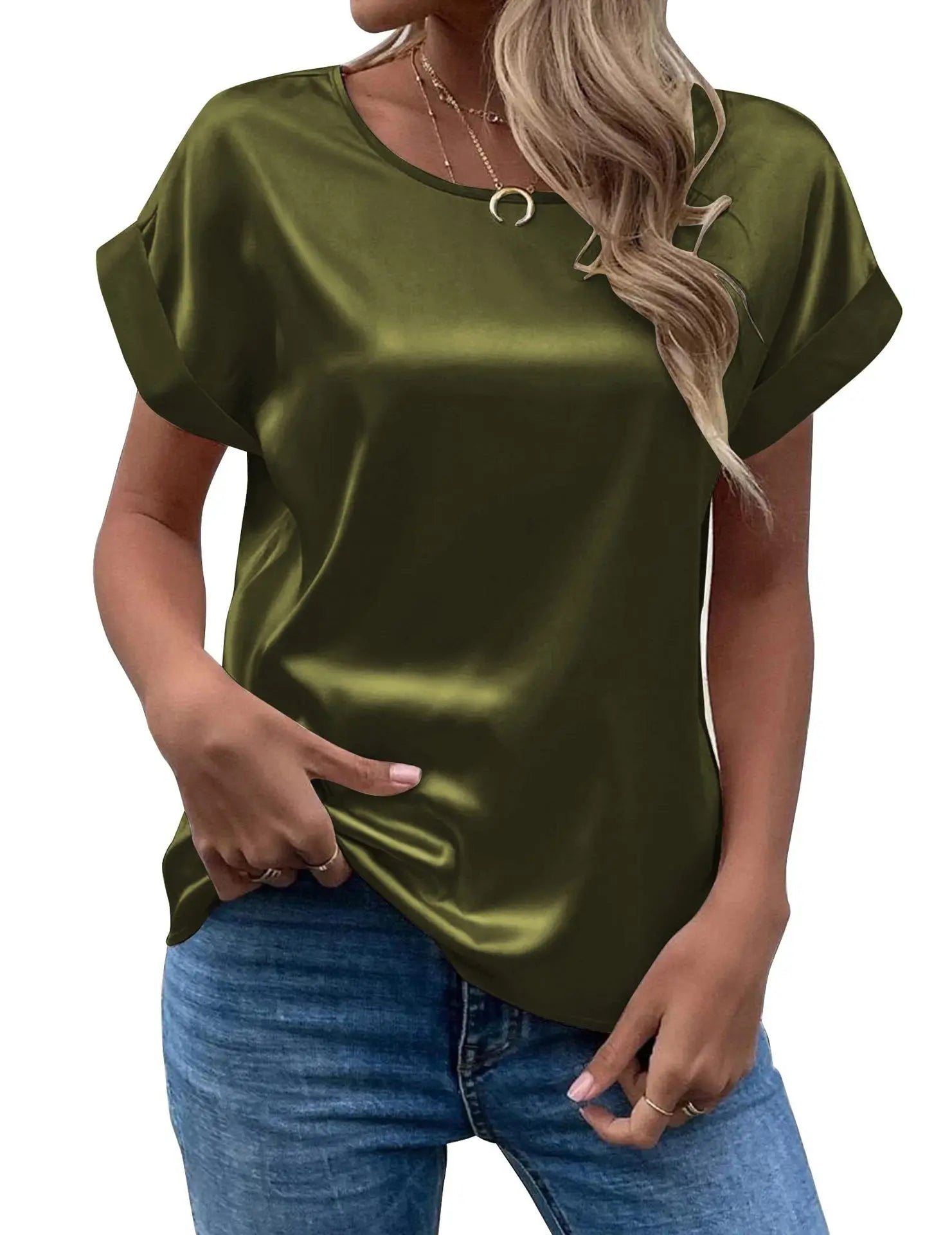 Satin Comfort Women's Casual T-Shirt ATHLEXES