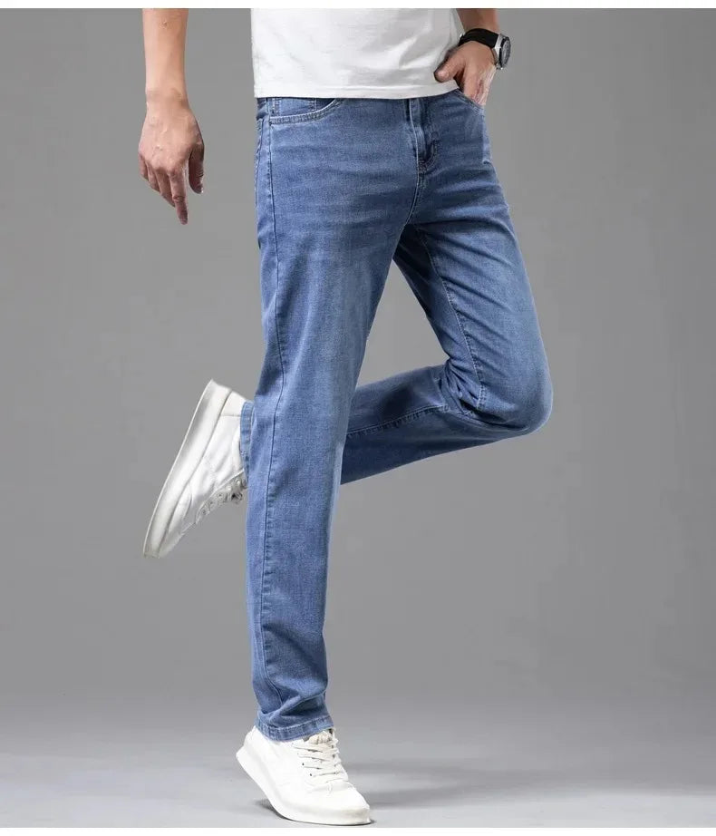 SummerFit Men's Stretch Denim Trousers ATHLEXES