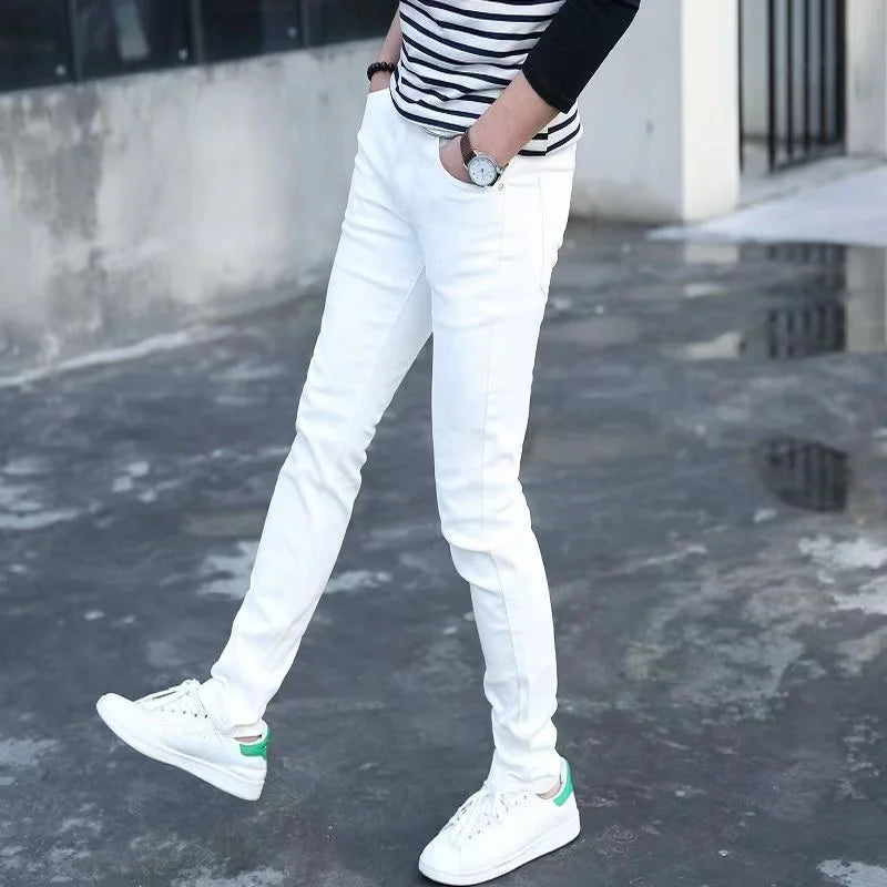 High Quality Slim Fit Denim Pencil Pants for Men ATHLEXES
