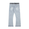 Retro Spliced Denim Trousers for Trendy Couples ATHLEXES