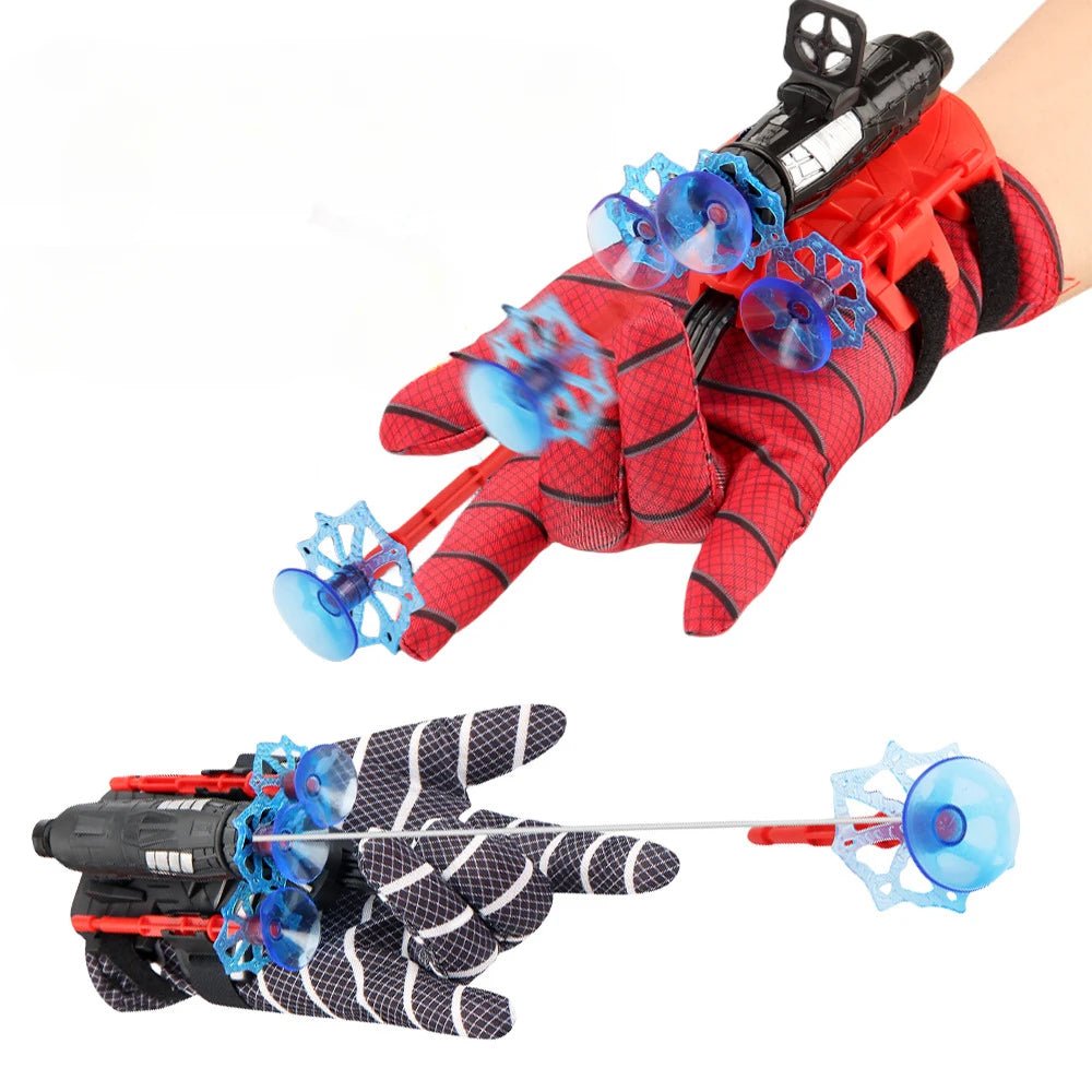 New for Spiderman Action Figure Anime Characters Children Toys Role Play Glove Launcher Set Wrist Toy Set Figures Hobbies ATHLEXES