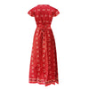 Chic V Neck Summer Slit Maxi Dress for Women ATHLEXES