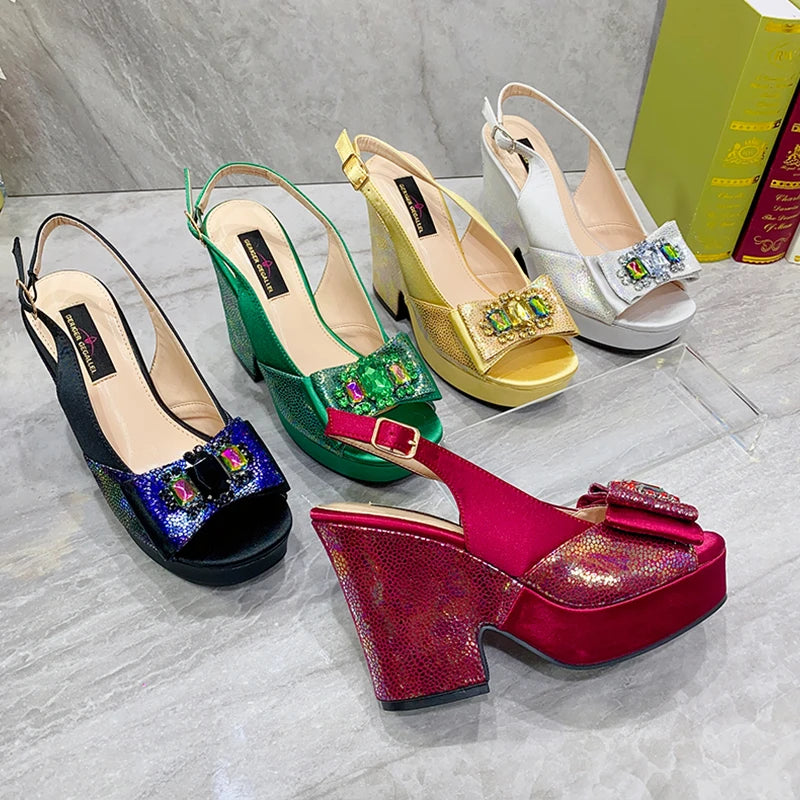 Elegant Bowknot Floral High Heel Sandals 2023 ATHLEXES