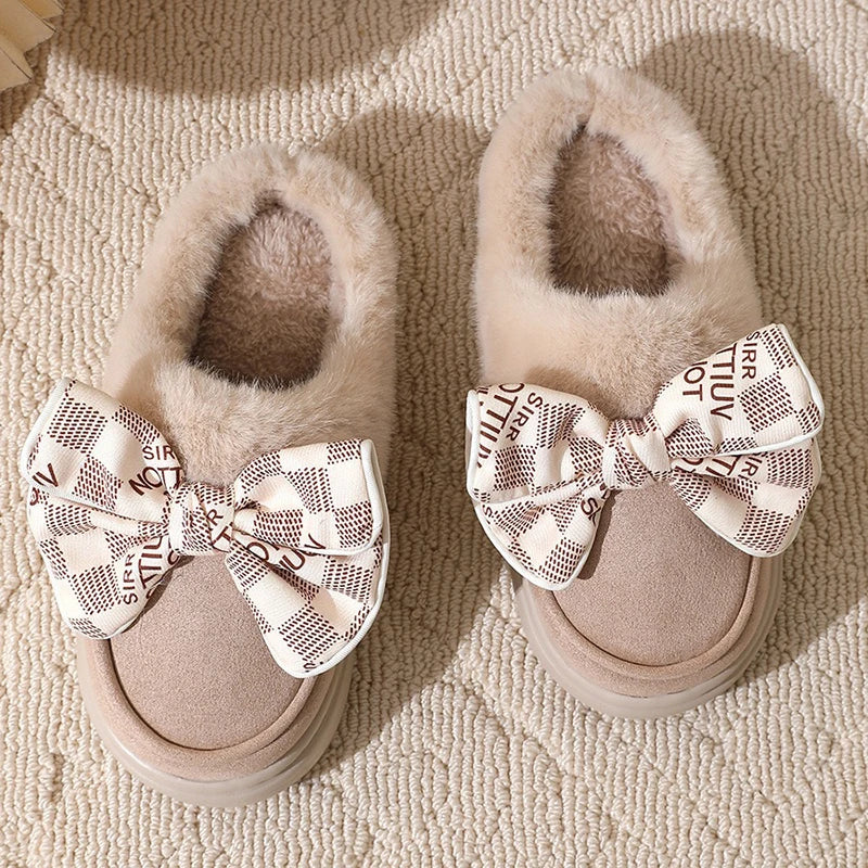CozyBows Plush Cotton Slippers for Women ATHLEXES
