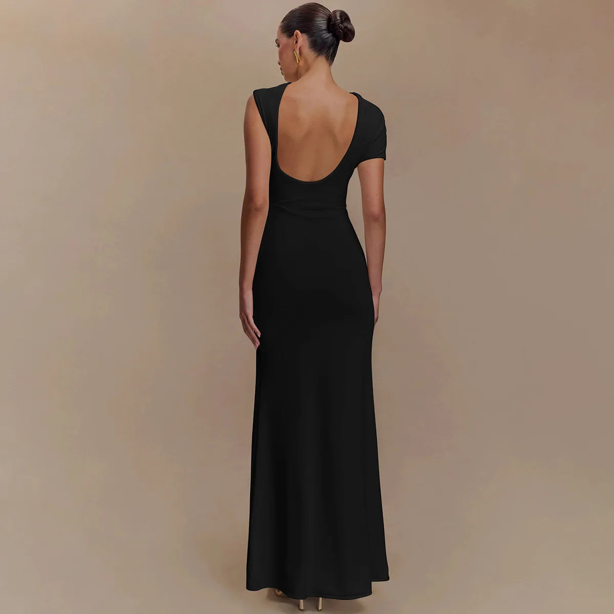 Elegant Backless Long Dress for Women ATHLEXES