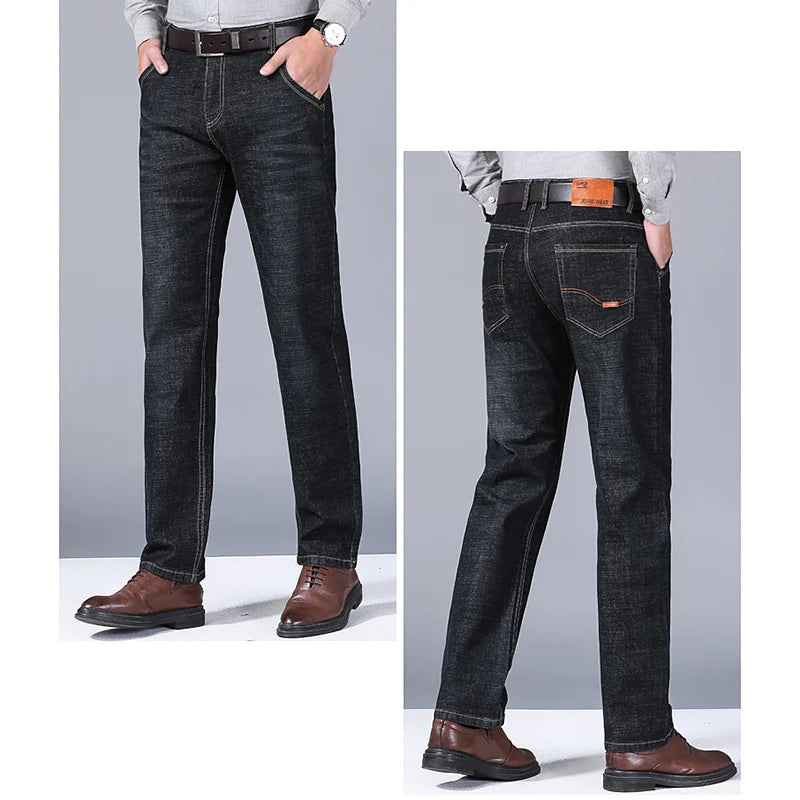 2024 Elite Stretch Loose Fit Denim Trousers for Men ATHLEXES