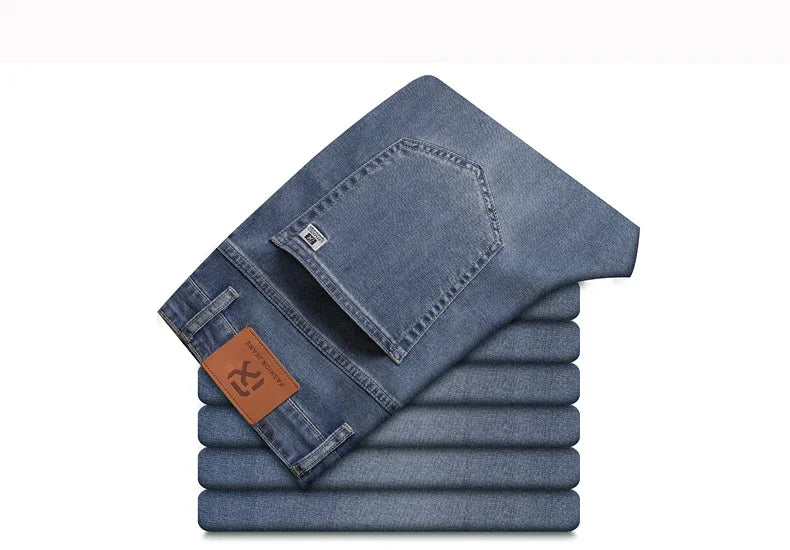 BreezeFit Menâ??s Lightweight Denim Straight Pants ATHLEXES