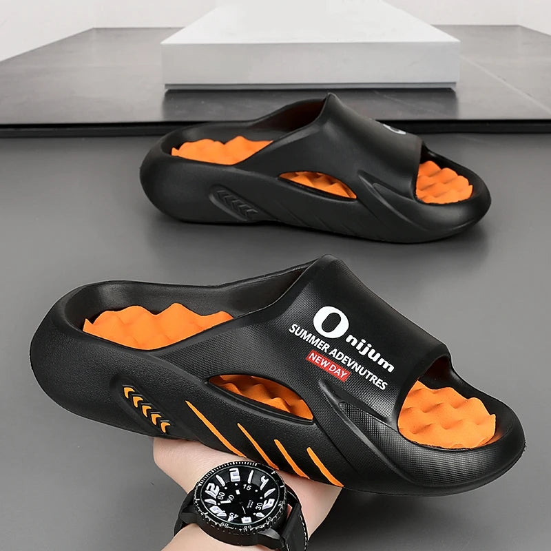 Luxury Comfort Men's Massage Slide Sandals 2024 ATHLEXES