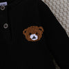 Cartoon Bear Button Onesie for Baby Boys ATHLEXES