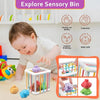 Montessori Shape Sorter Cube â?? Rainbow Blocks for Infants ATHLEXES