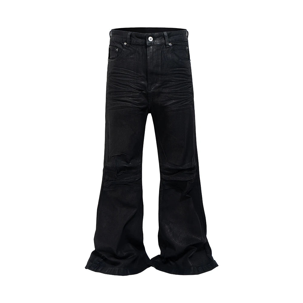 Urban Chic Black Flare Denim Trousers ATHLEXES