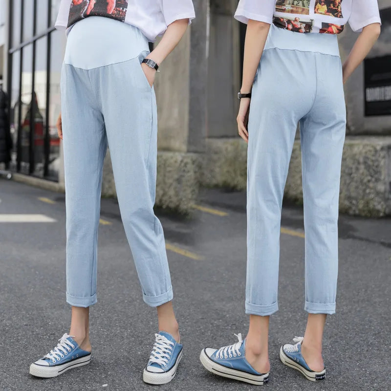 2025 Summer Maternity Loose Fit Casual Trousers ATHLEXES