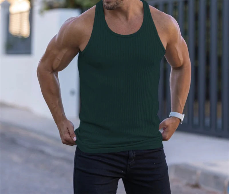 Clifford Menâ??s Summer Fitness Tank Top ATHLEXES