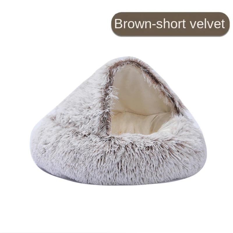 CozyNest 2-in-1 Plush Pet Cat Bed & Cushion for Dogs and Cats ATHLEXES