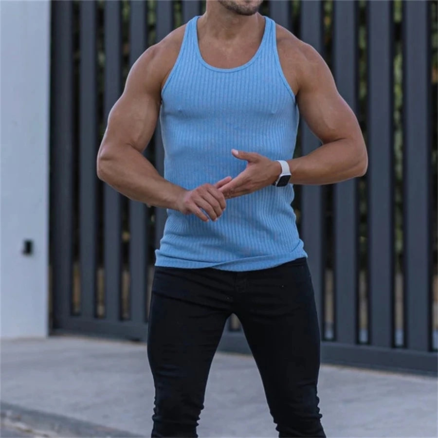 EliteFit Men's Breathable Gym Tank Top ATHLEXES