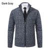 Velvet Warmth High Collar Cardigan for Men - Winter Knitwear ATHLEXES