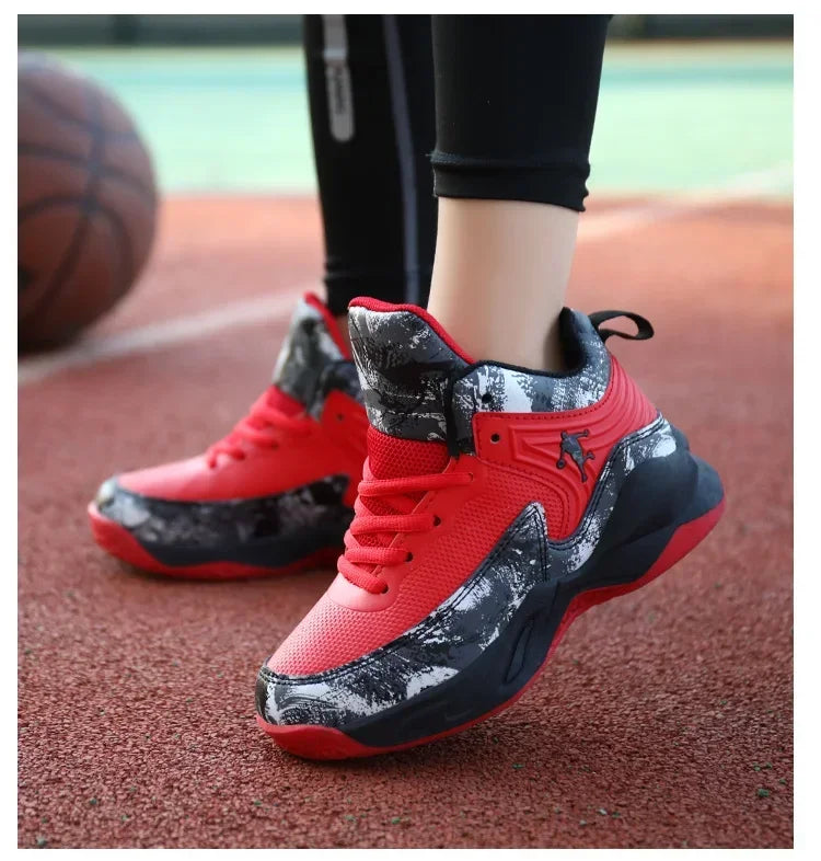 2024 Boys' Thick Sole Basketball Sneakers for Kids ATHLEXES