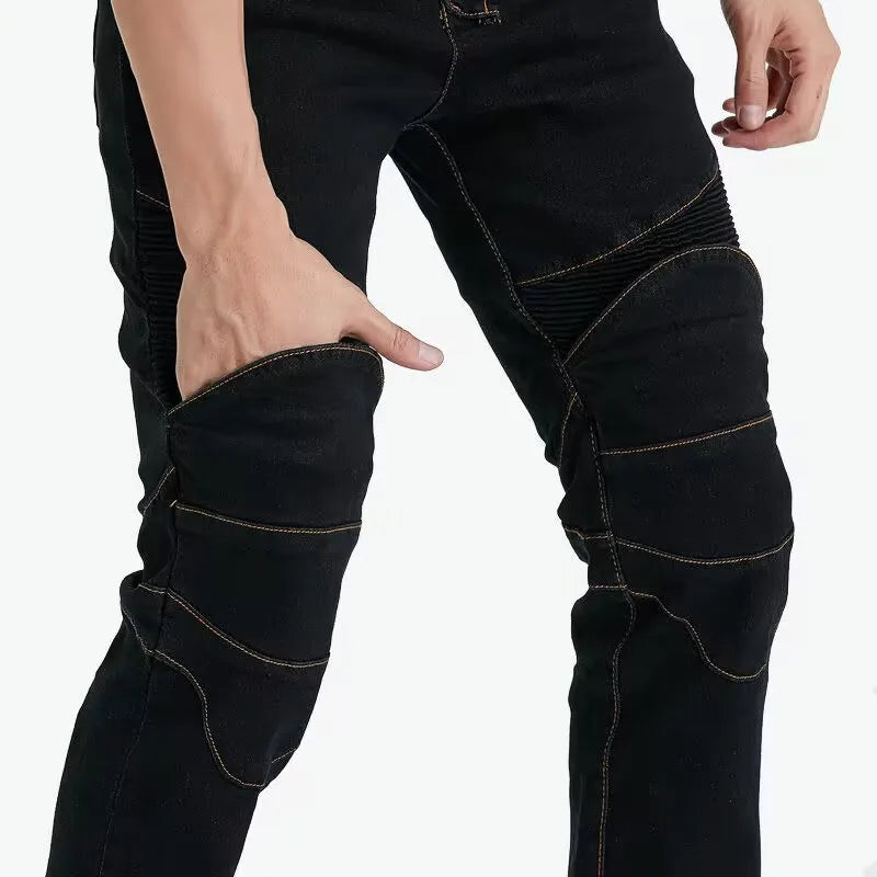 RiderShield Embroidered Motorcycle Jeans ATHLEXES